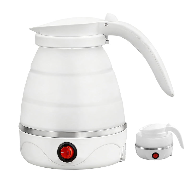 Faltbarer Wasserkocher 0.6L,Reisewasserkocher Klein Silikon,Mini Wasserkocher,5 Minuten Schnelles Ko
