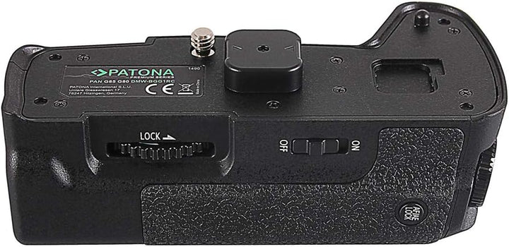 PATONA 1490 - Ersatz für Batteriegriff Panasonic DMW-BGG1 zu Lumix DMC-G80 DMC-G81 DMC-G85 - mit IR-