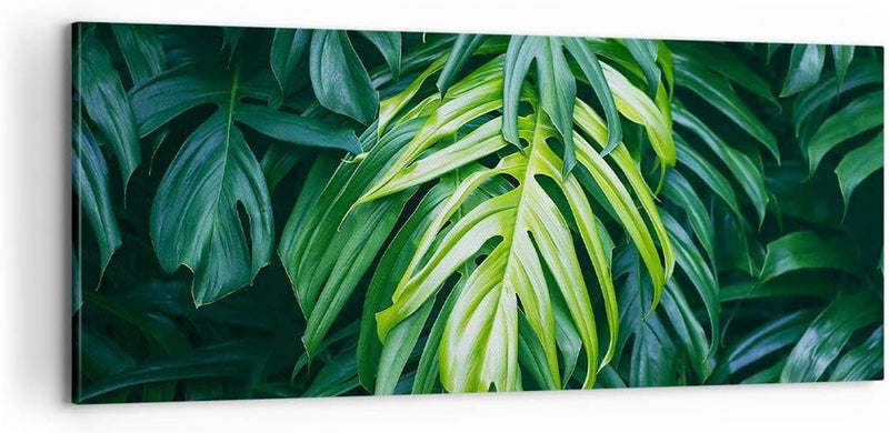 Panorama Bilder auf Leinwand 100x40cm Leinwandbild mit Rahmen Blume Natur Gross Wanddeko Bild Schlaf