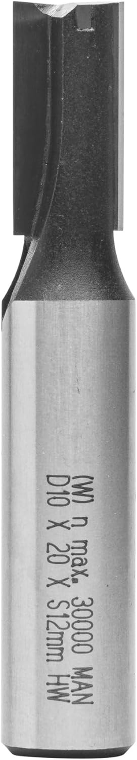 ENT 11106 Nutfräser HW, Schaft (S) 12 mm, Durchmesser (D) 10 mm, NL 20 mm, SL 40 mm, GL 66 mm, mit H