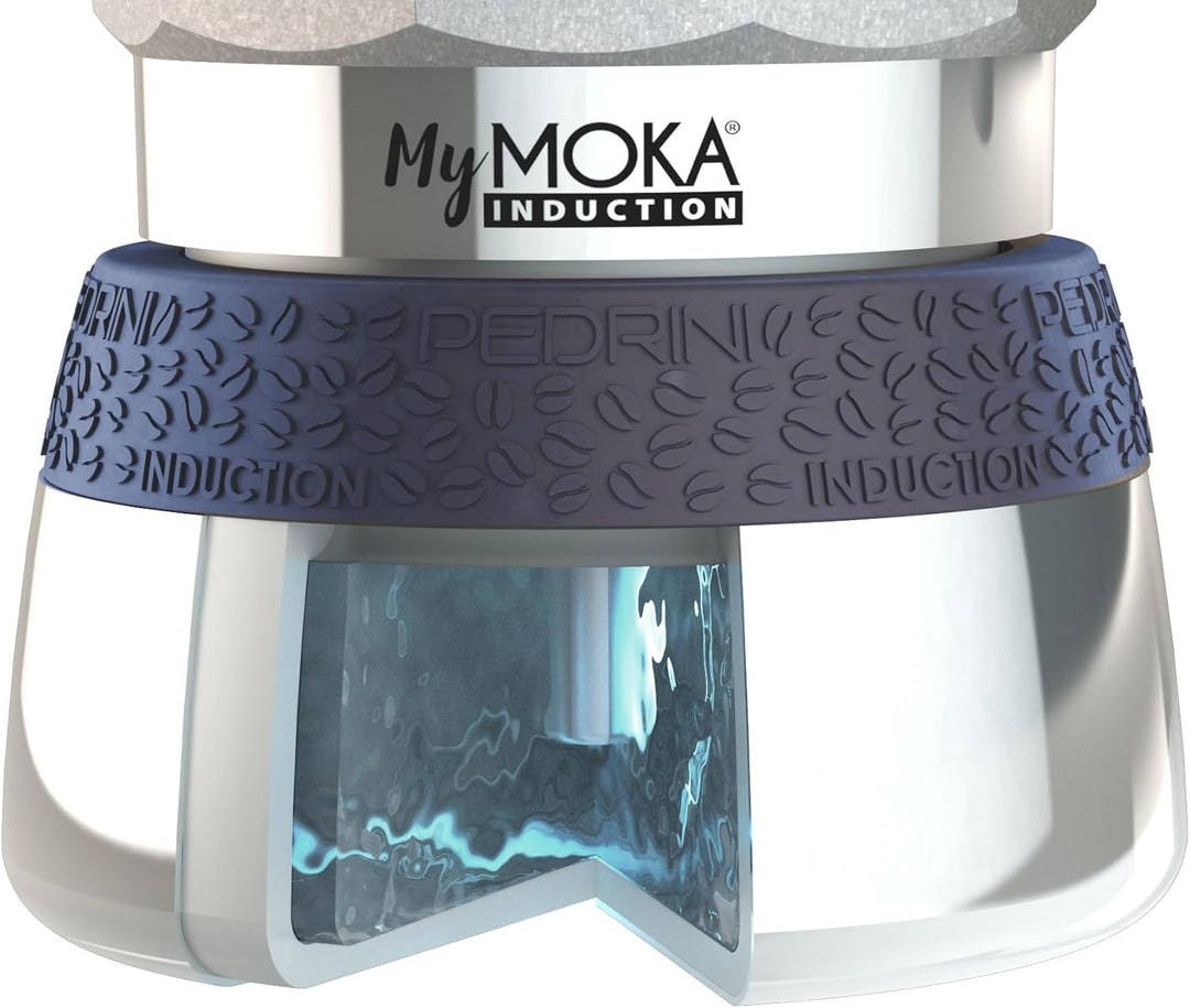 Pedrini MyMoka Induction Espressokocher, Nachtblau, in Farbbox (3 Tassen) 3 tazze, 3 tazze