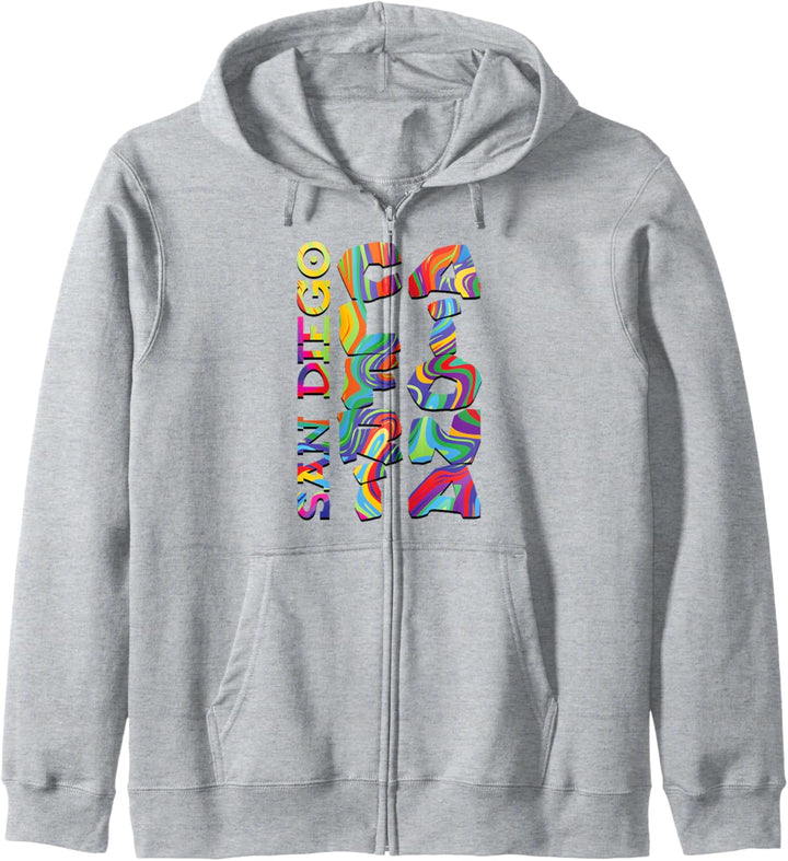 San Diego California Beach Sommer für Damen Herren Jungen Mädchen Kapuzenjacke