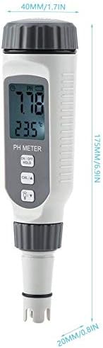 Digitales PH-Messgerät, professionelles PH- und Temperaturmessgerät Tragbares Wasserqualitätsmessger
