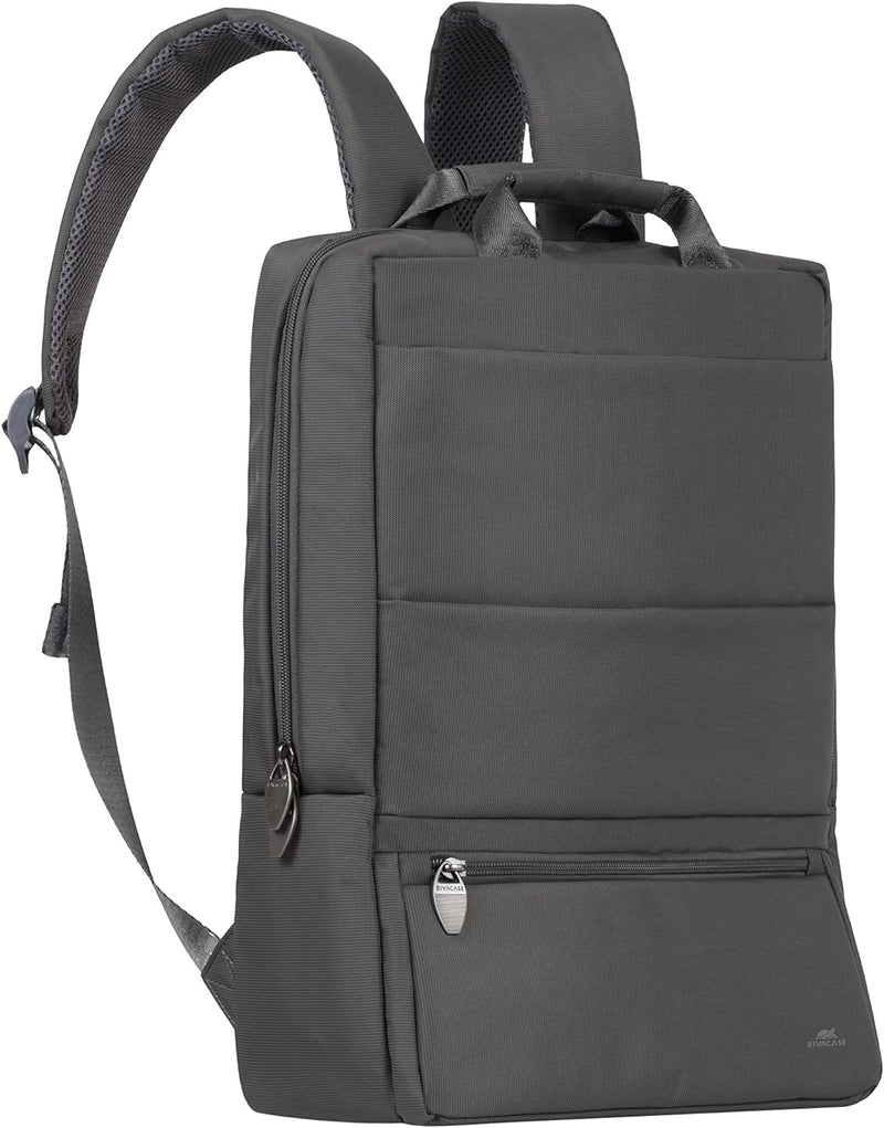 Rivacase Rucksack für Laptops bis 15.6 Zoll - Leichter Notebook Rucksack mit viel Platz für Zubehör