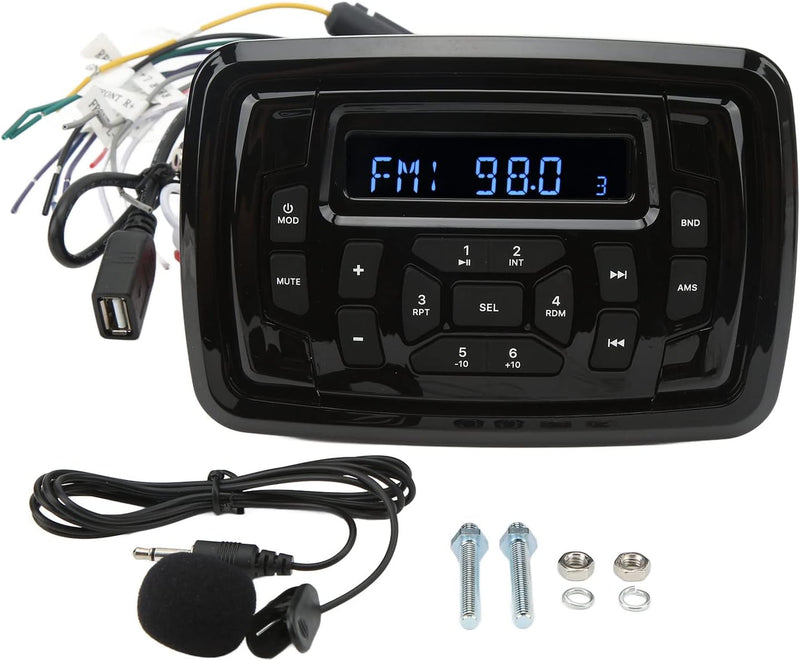 Wasserdichter Marine Radio Auto Stereo Empfänger Marine Lautsprecher Bluetooth Auto AM/FM Radio Ster