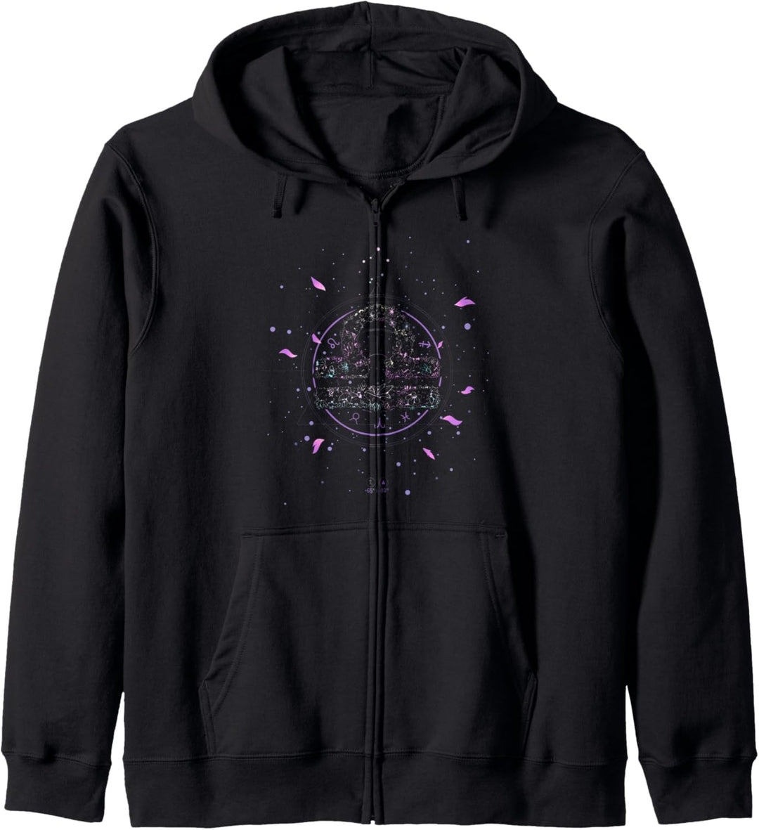 Libra Zodiac Sign Floral September October Birthday Kapuzenjacke