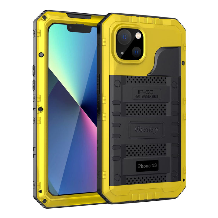 Beeasy für iPhone 13 Wasserdicht Outdoor Hülle (6,1"), Stossfest Panzerhülle Militär 360 Grad Schutz