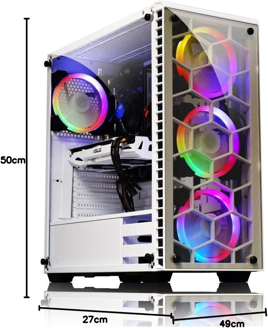 KOLINK Observatory RGB Midi-Tower Computergehäuse, PC Hülle, ATX Gehäuse, Tempered Glass Gaming PC C