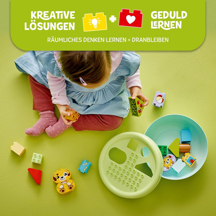 LEGO DUPLO Shape Sorter: Puppy House - Educational Sorting Toy for Toddlers, with Colourful Bricks i