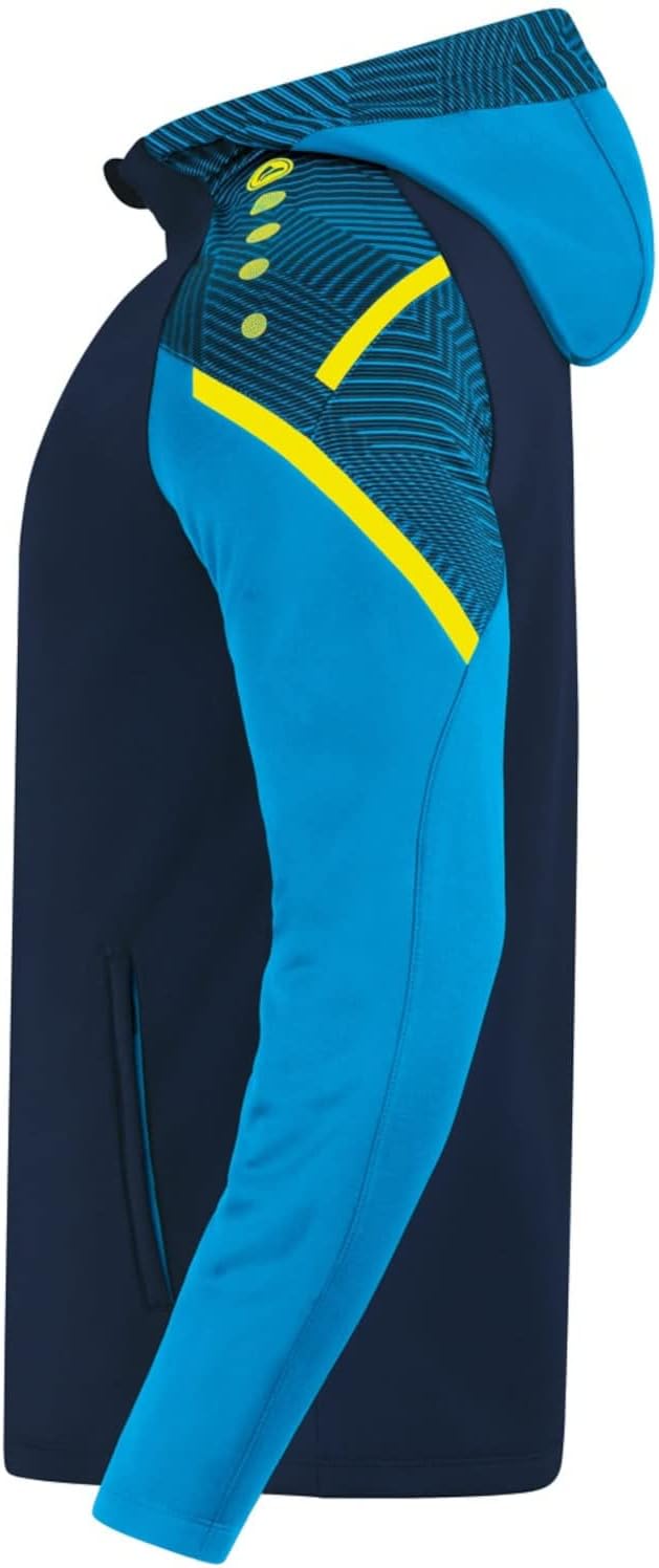 JAKO Herren Kapuzenjacke Performance, neonorange/weiss/marine, M, 6897, S Marine/Jako-blau