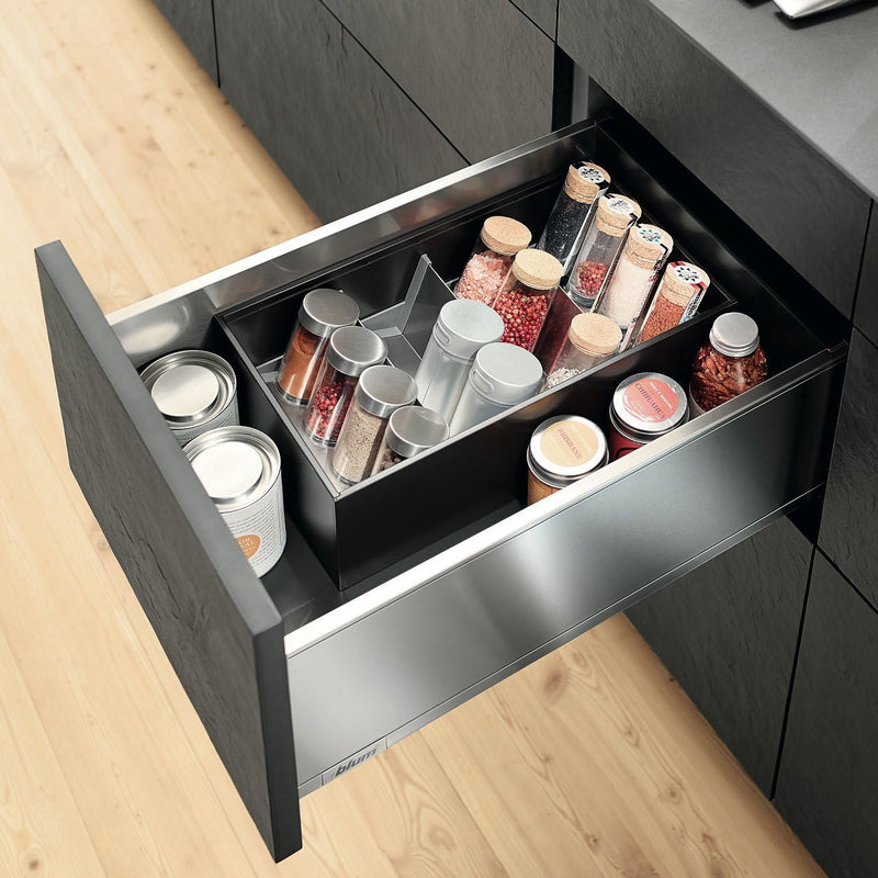 BLUM© Premium Qualität I AMBIA-LINE Gewürzhalter für Schubladen I Gewürzregal I Spice Organizer für