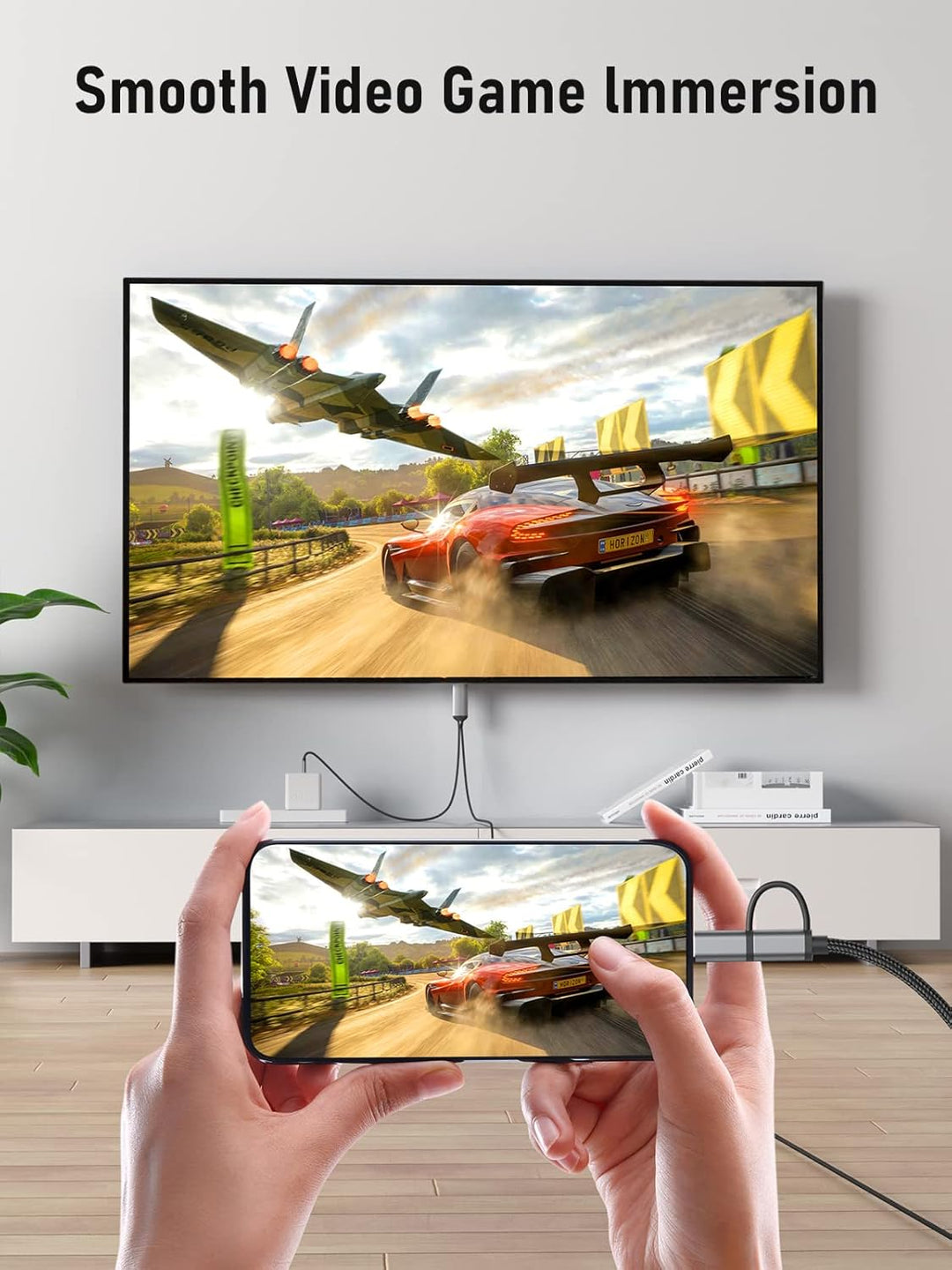Lemorele 2 in 1 MHL HDMI Adapter Cable 2M, Micro USB Typ C zu HDMI Adapter Kabel für USB C Pad/iPhoe