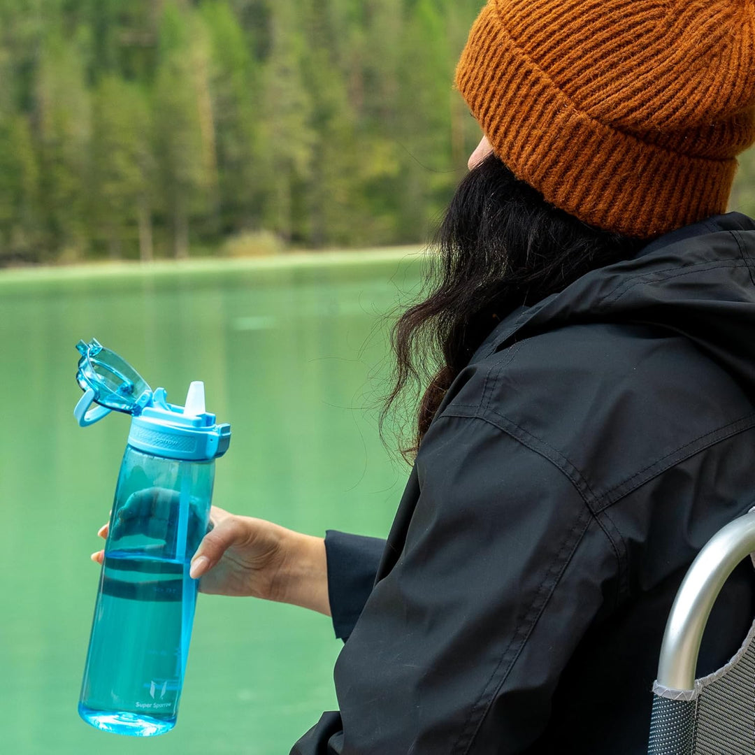 Super Sparrow Trinkflasche - TouchSip Wasserflasche - 500ml, 750ml, 1000ml - BPA-frei - Ideale Sport