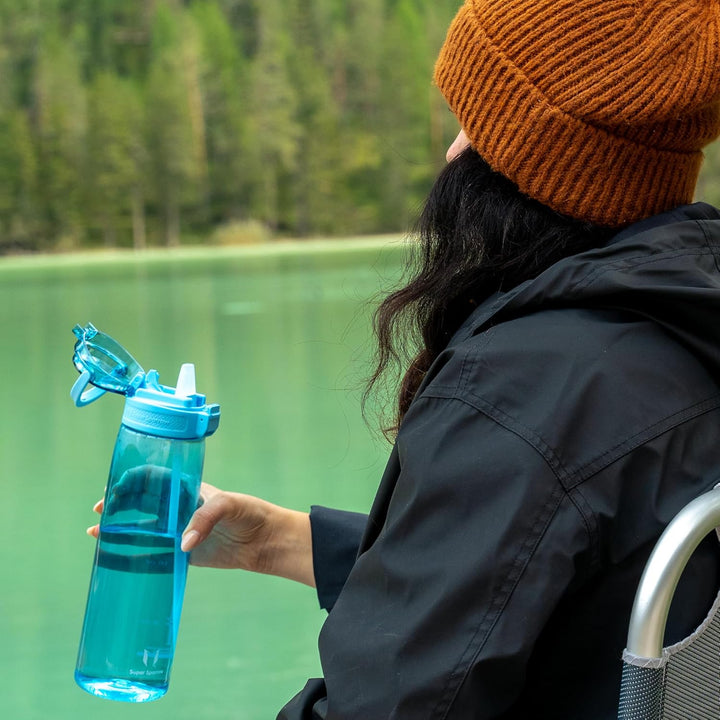 Super Sparrow Trinkflasche - TouchSip Wasserflasche - 500ml, 750ml, 1000ml - BPA-frei - Ideale Sport