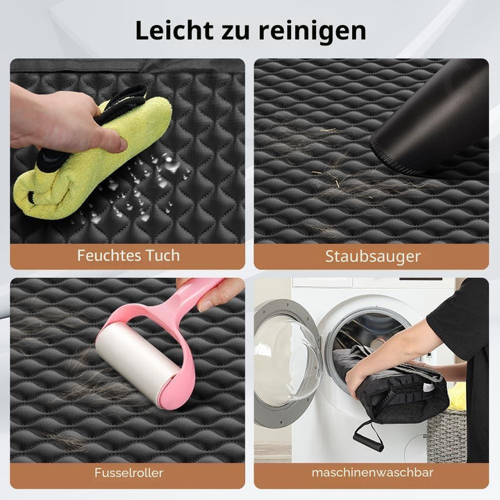 KYG Hundedecke Auto Rückbank, Autoschondecke Hund Rücksitz Seitenschutz und Sichtfenster Wasserdicht