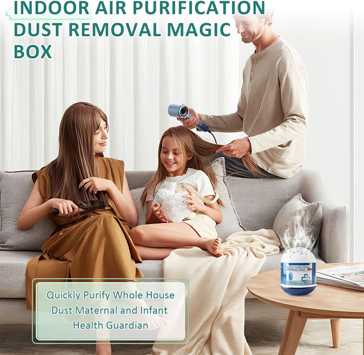 4 Stück Indoor Luftreinigung Staubentfernung Magic Box, Multifunktionale Air Magic Box mit automatis