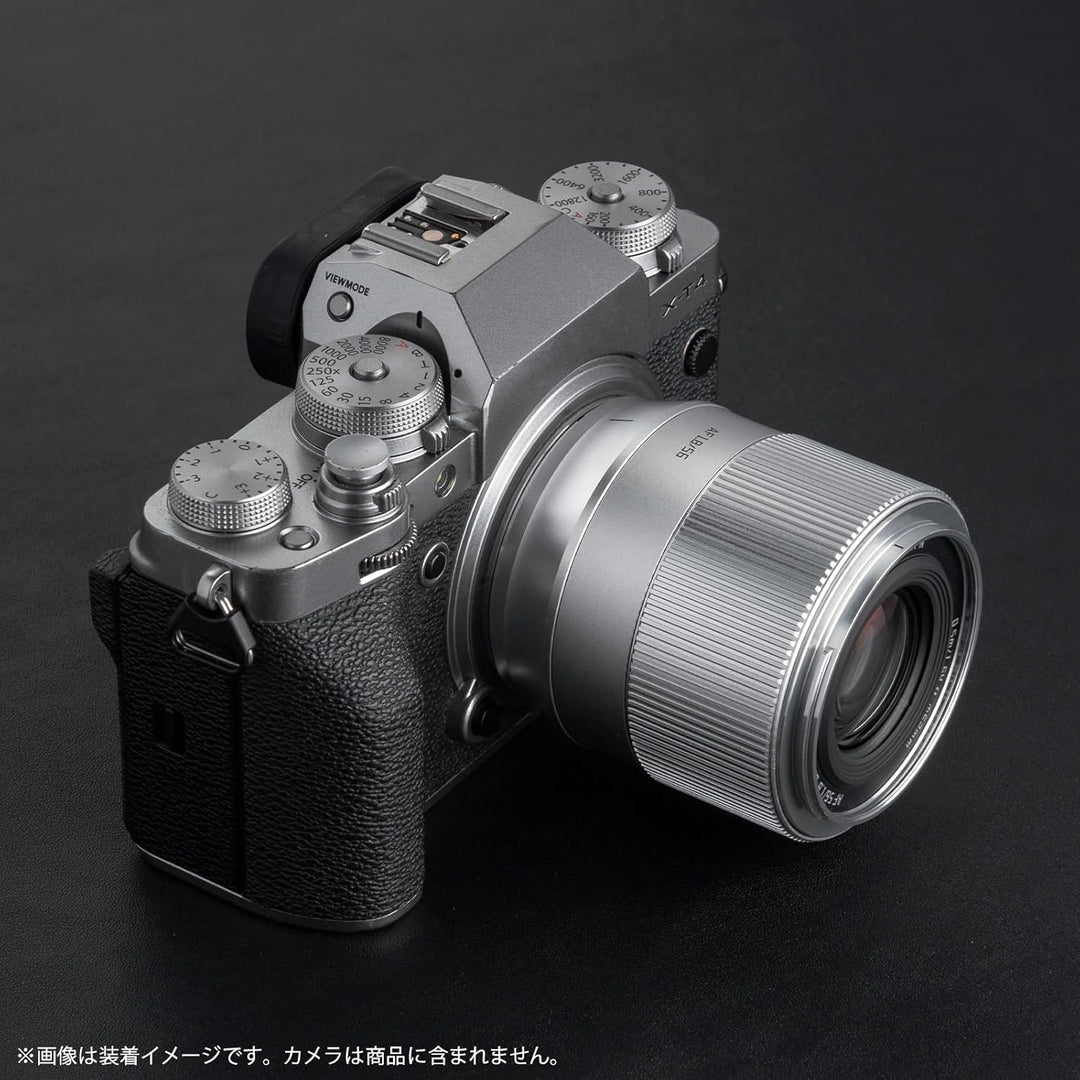 TTArtisan 56 mm F1.8 Autofokus AF Objektiv mit Metallgehäuse, kompatibel mit FujiFilm X Mount, Silbe