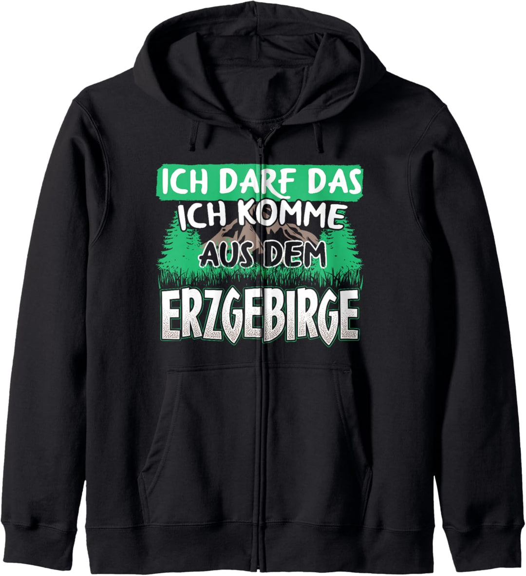 Erzgebirge Wandern | Sachsen Arzgebirg Spruch Geschenk Kapuzenjacke