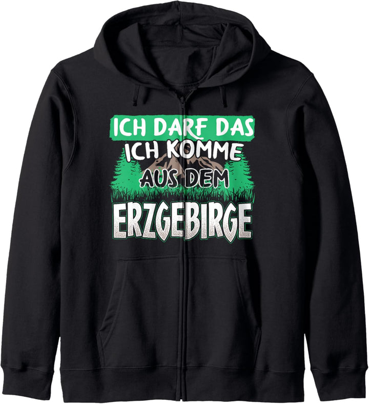 Erzgebirge Wandern | Sachsen Arzgebirg Spruch Geschenk Kapuzenjacke