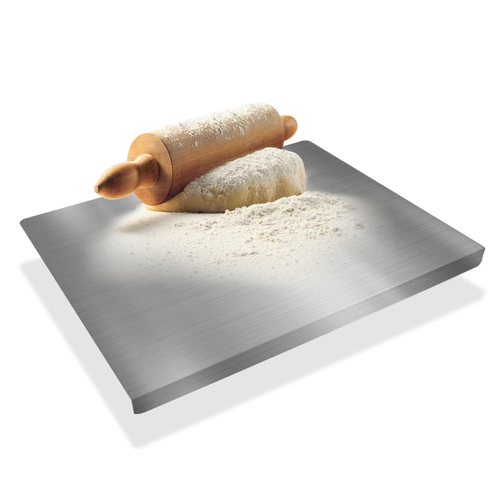 Edelstahl-Schneidebrett 50 x 40cm,Küche Schneidbrettchen,Schweres Schneidebrett zum Kochen, Backen B