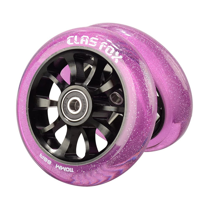 CLAS FOX Pro Stunt Scooter Rollen Roller Räder 110mm Ein Paar mit ABEC-9 Kugellager CNC Metallker (2
