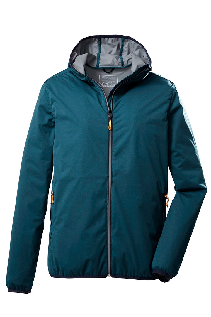 Killtec Herren Kos 60 Mn Jckt 2-Lagen Fuktionsjacke/Outdoorjacke mit Kapuze, packbar S petrol, S pet