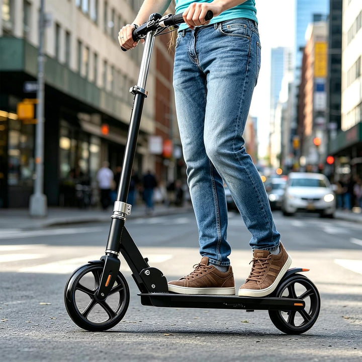 2 Stück 200mm Scooter Rollen Stunt Scooter Ersatzräder mit ABEC7 Kugellager | Anti-Rutsch PU Roller