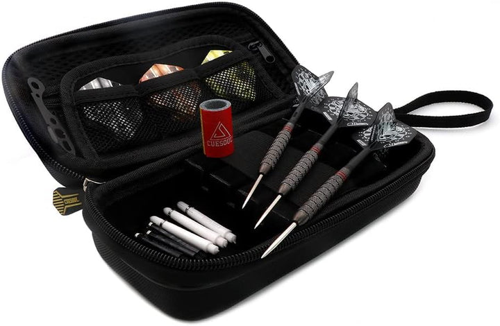 CUESOUL Big Beast 90% 26g/27g Steel Tip Tungsten Dart Set mit Dart Case 27g CSBB-90Y27K7, 27g CSBB-9