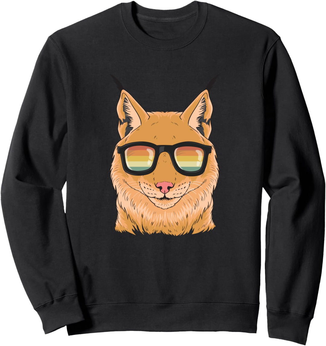 Luchs Wildkatze Wald Sweatshirt