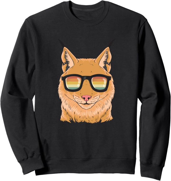 Luchs Wildkatze Wald Sweatshirt