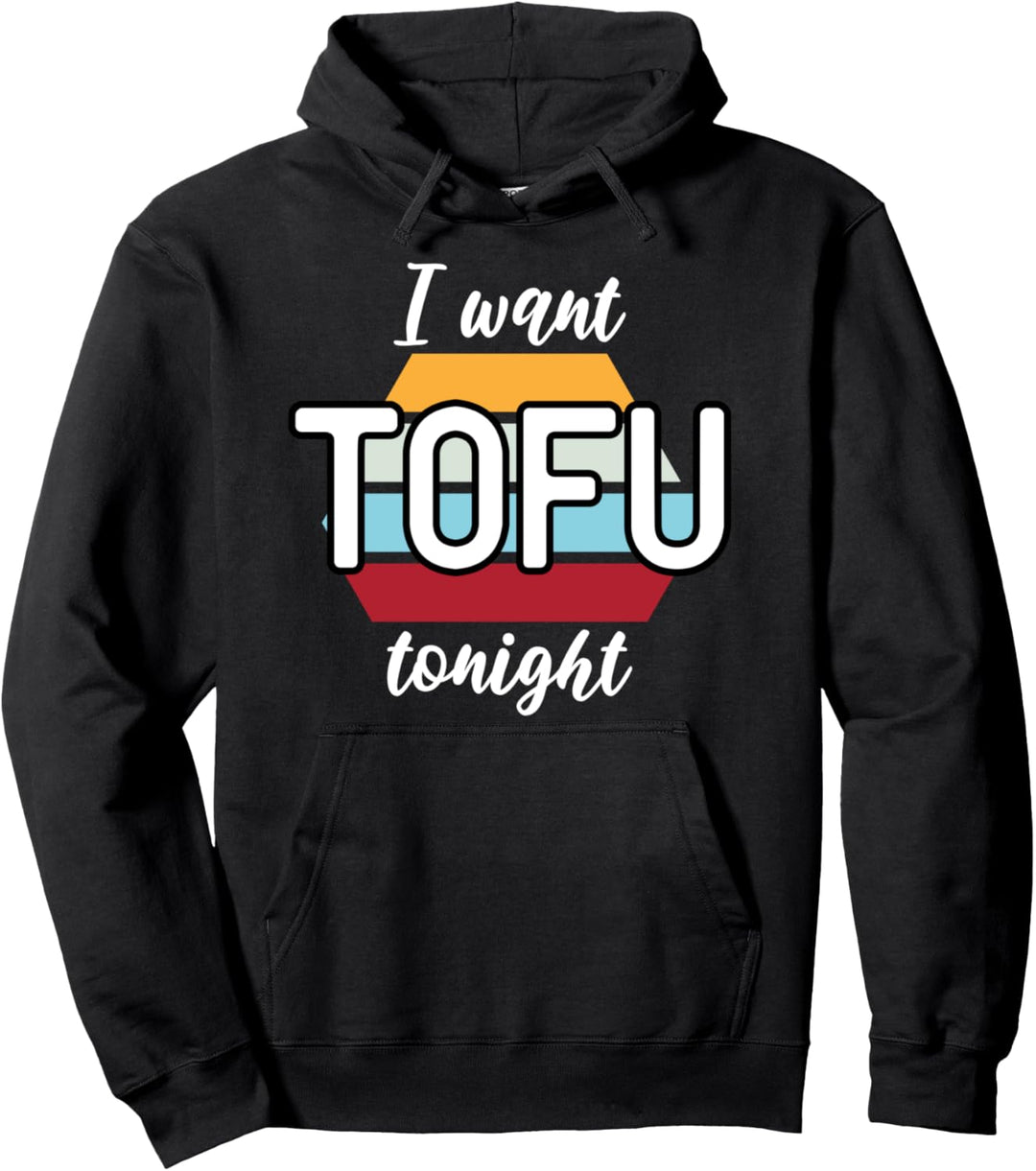 Ich wünsche Tofu Heute Abend Retro Vintage Farben Veggies Me Pullover Hoodie