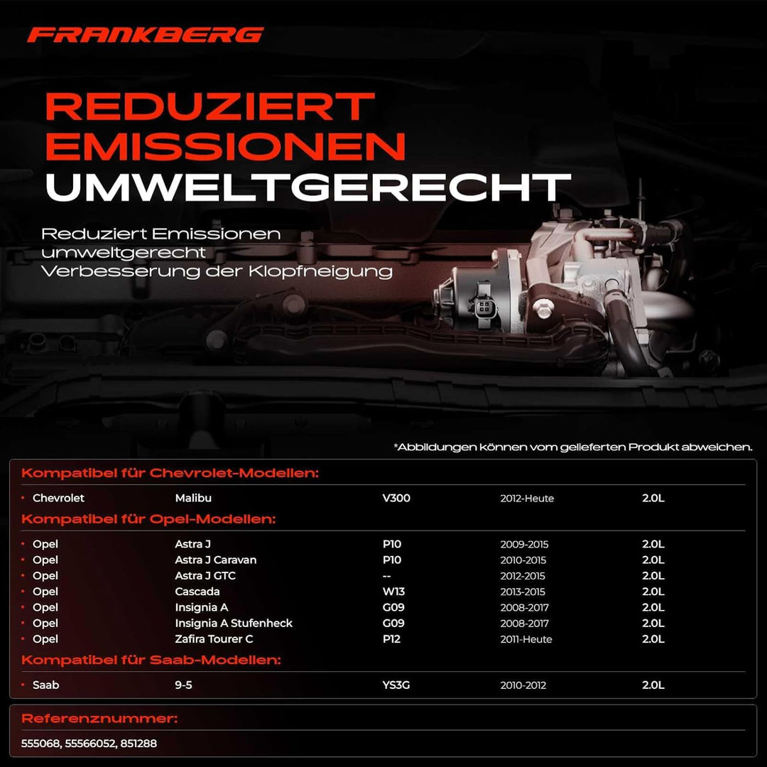 AGR-Ventil für Malibu V300 Astra J P10 J Cascada W13 Insignia A G09 Zafira Tourer C P12 9-5 YS3G 200