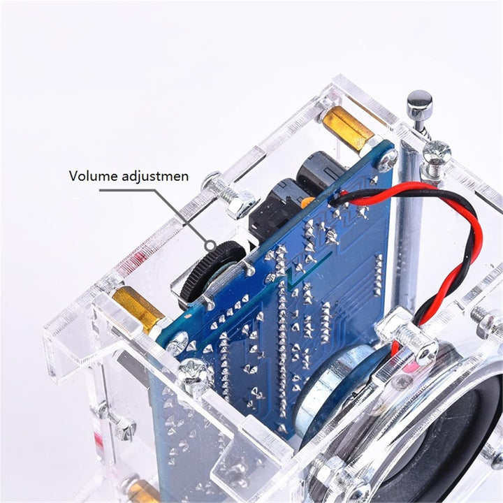 DIY Radio FM Empfänger Kit - Digitalradio 87MHz-108MHz Einstellbar Wireless Empfänger Lautsprecher m