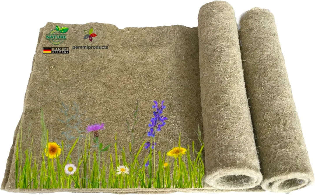 pemmiproducts Nager-Teppich aus 100% Hanf, 150 x 80 cm ca. 5mm dick,2er Pack (EUR9,79/m²) Nagermatte