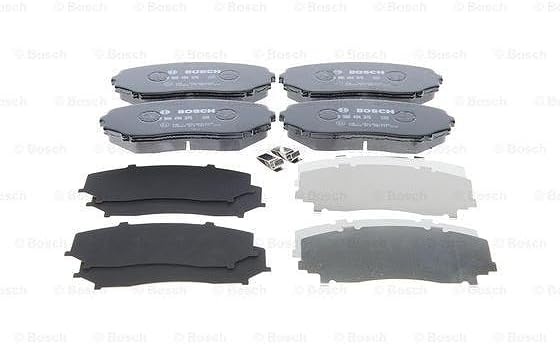 Bosch BP1283 Bremsbeläge - Vorderachse - ECE-R90 Zertifizierung - vier Bremsbeläge pro Set
