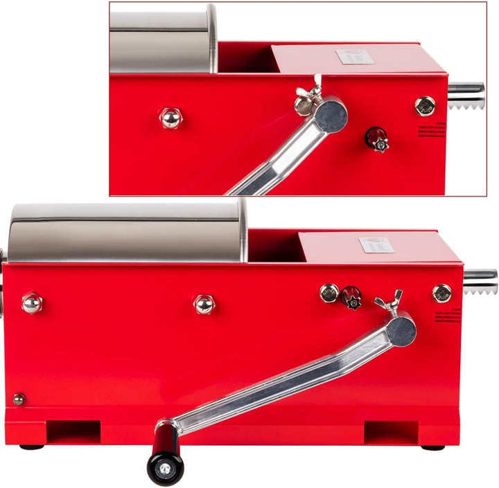 Beeketal 'MTH05' Profi Gastro Wurstfüllmaschine (5 Liter/horizontal) SGS-geprüft, Wurstfüller mit 2