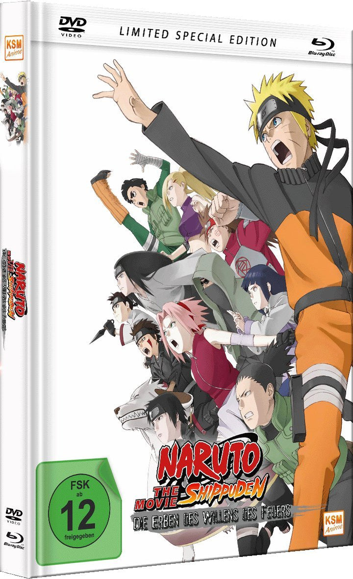 Naruto Shippuden - Die Erben des Willens des Feuers - The Movie 3 Mediabook [DVD + Blu-ray] [Special