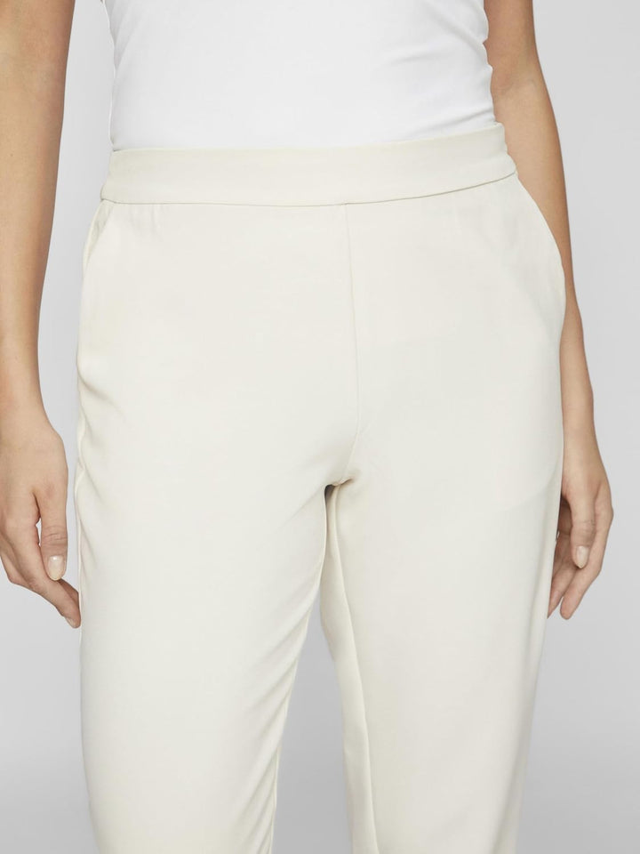 Vila Female Cropped Hose VICARRIE Mid-Rise 38 Birch, 38 Birch