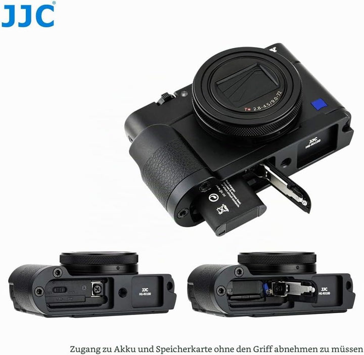JJC Metall Kamera-Handgriff für Sony RX100VI/ RX100V/ RX100VA/ RX100IV/ RX100III/ RX100II/ RX100 Für