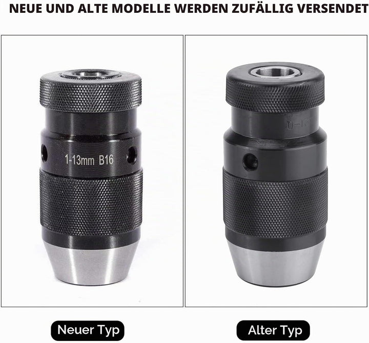 Artillery Schnellspannbohrfutter B16, 1pc 0-13mm 1/2 "stahl Selbstspannendes Keyless B16 Bohrfutter