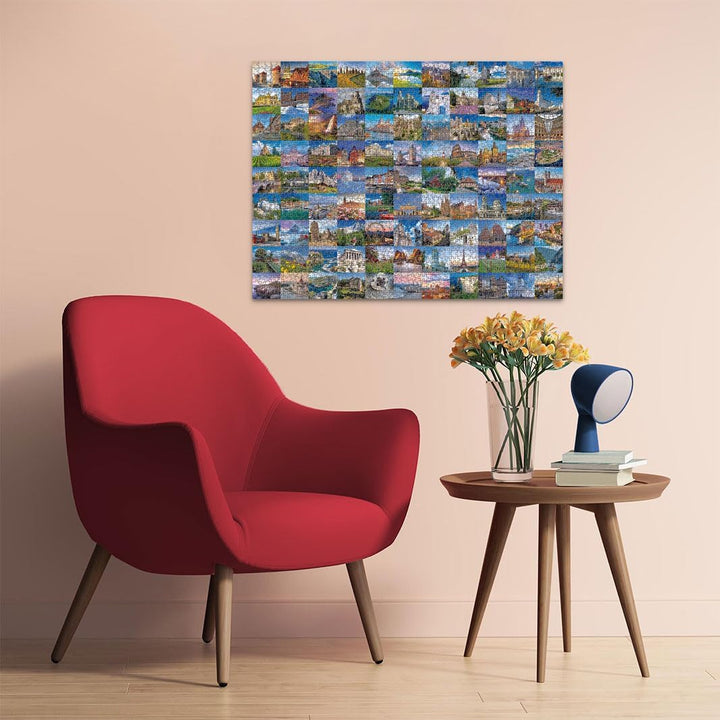 Ravensburger Puzzle 80487 - 99 Places in Europe - 2000 Teile Puzzle für Erwachsene und Kinder ab 14