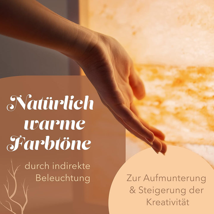 Salzwand von Salt&amp;Timber® Himalaya (Salt Range Pakistan) Salzkristalllampe steigert Ihre Kreativität