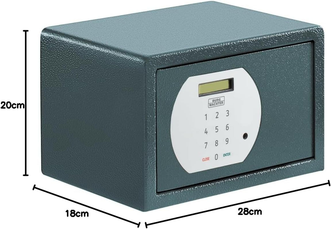 BURG-WÄCHTER Möbeltresor für Hotel mit elektronischem Zahlenschloss, Zur Wand- und Bodenbefestigung,