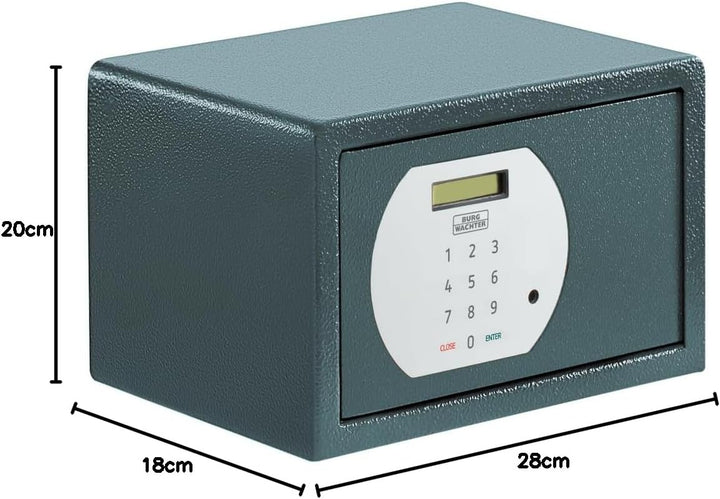 BURG-WÄCHTER Möbeltresor für Hotel mit elektronischem Zahlenschloss, Zur Wand- und Bodenbefestigung,