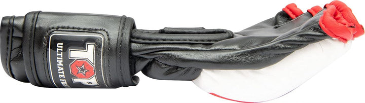 TOP TEN MMA Ultimate-Fight-Handschuhe „Octagon“ Weiss - Rot S, Weiss - Rot S
