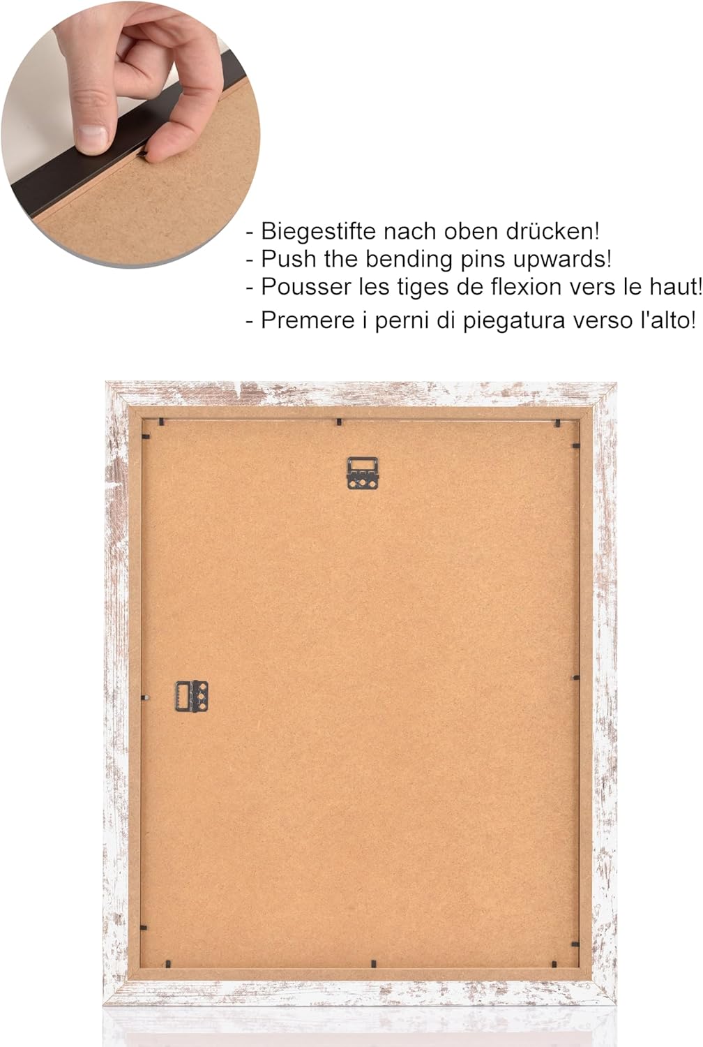 Stallmann Design Bilderrahmen 59,4x84 cm (DIN A1) vintage Holz mit Acrylglas Rahmen-Breite 40mm Post