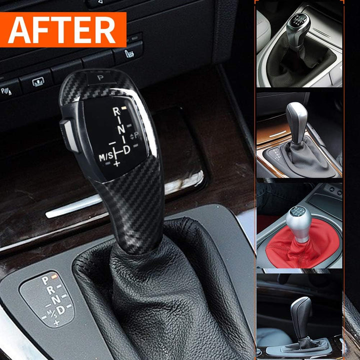 Dioche Schaltknauf, F30 Style Automatic Led Schaltknauf Nachrüstsatz für BMW E90 E92 E84 E89 Carbon