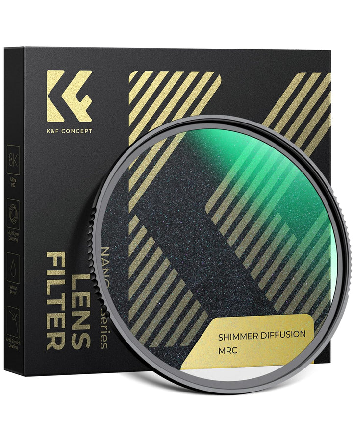 K&amp;F CONCEPT Shimmer Diffusion 1 Filter 77mm aus Optisches Glas mit 28-facher Nano-Beschichtung für V