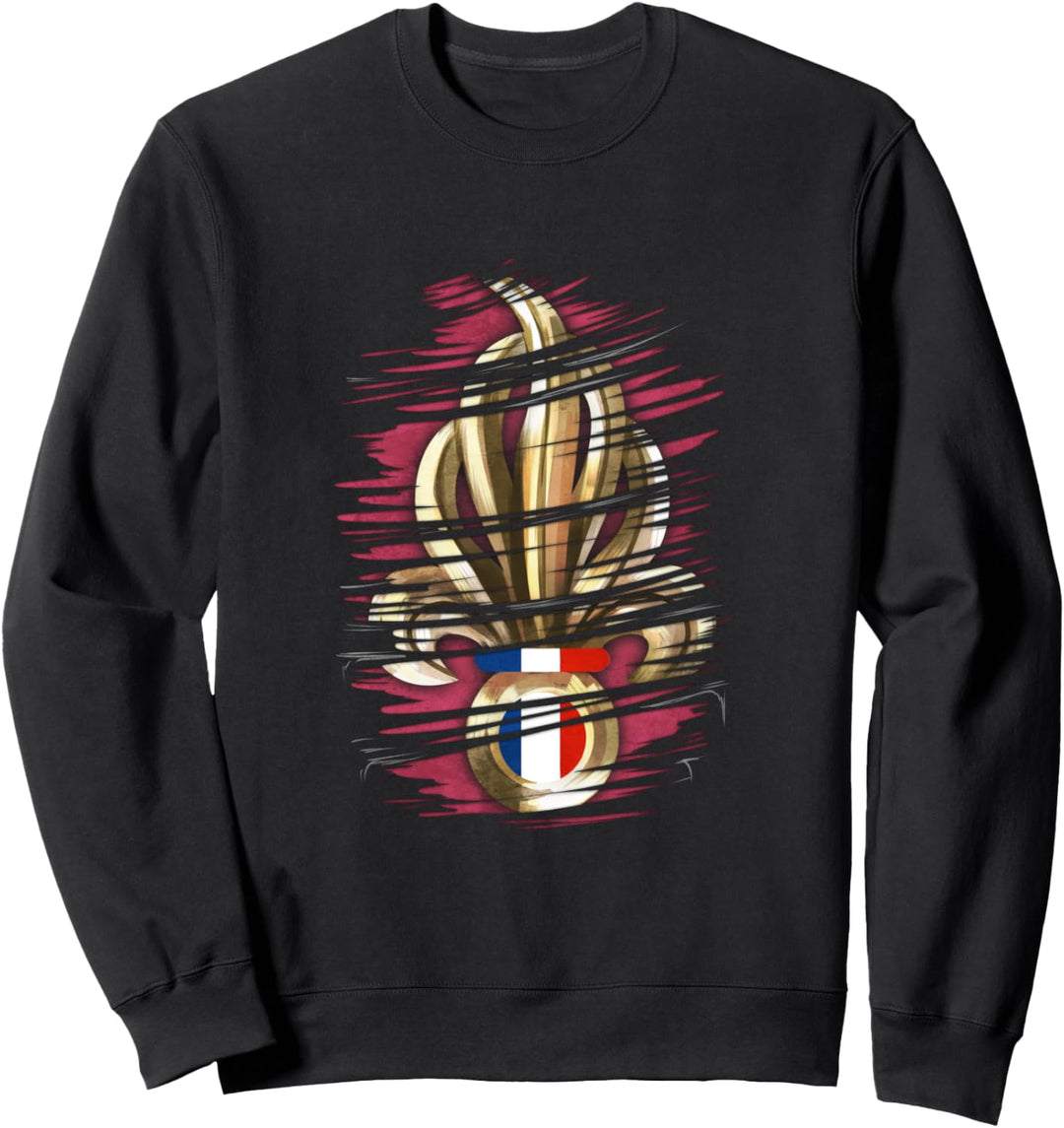 Französisches Herr Legion Etrangere Wappen Emblem Abzeichen Sweatshirt