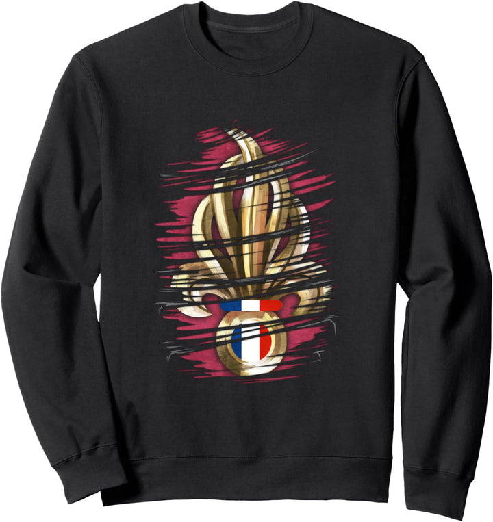 Französisches Herr Legion Etrangere Wappen Emblem Abzeichen Sweatshirt